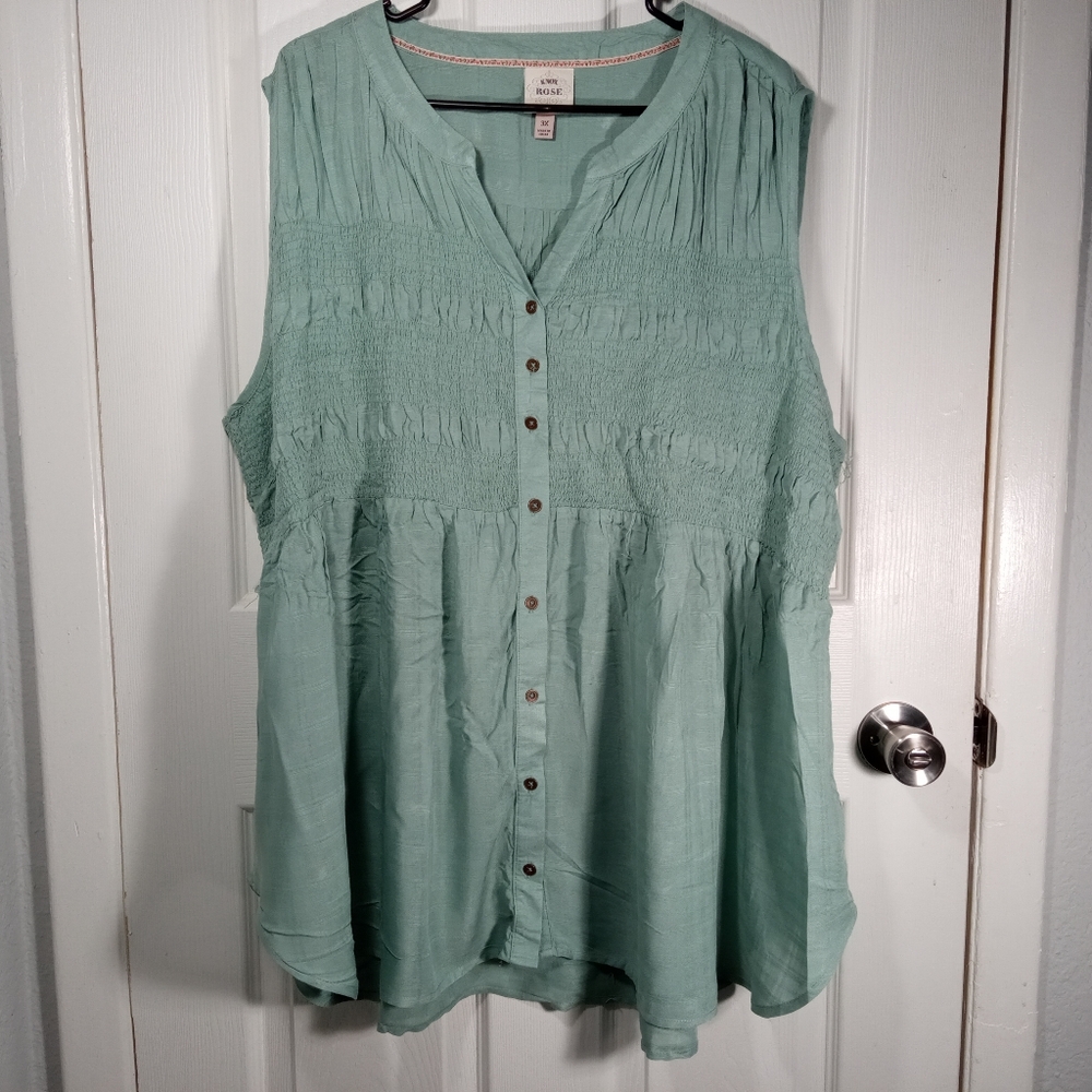 Knox Rose green blouse